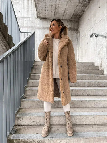 Drune | Lange Jacke mit Weichem und Strukturiertem Druck