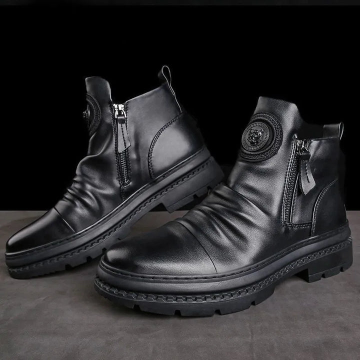 Herren Lederstiefel Drune