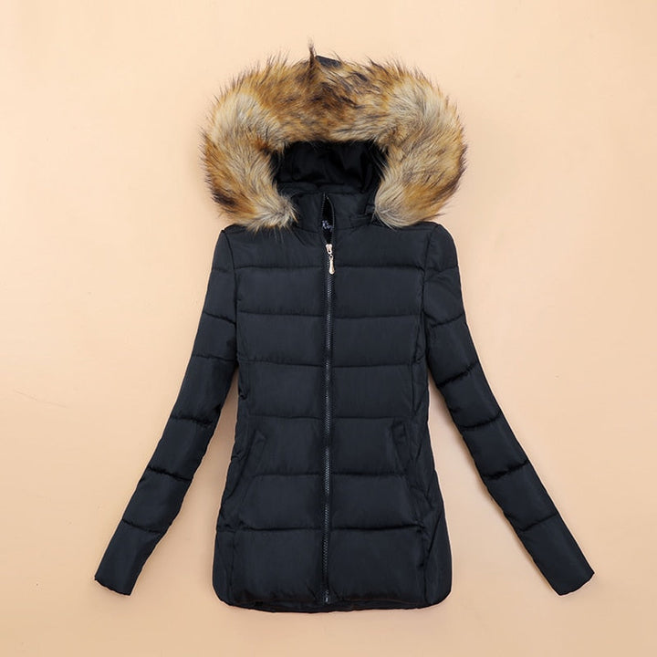 Drune | Winterjacke mit Kunstfellkragen für Damen