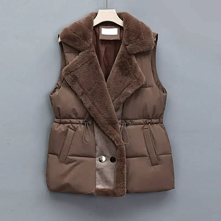 Drune | Eleganter Kunstpelz-Weste für Damen, perfekt für Herbst und Winter