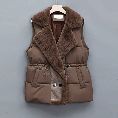 Drune | Eleganter Kunstpelz-Weste für Damen, perfekt für Herbst und Winter