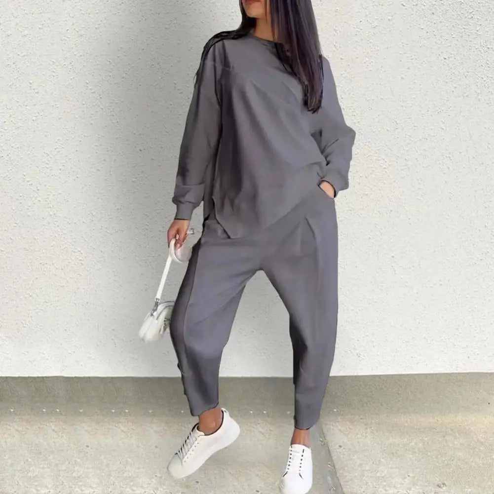 Drune | Trendiges Damen Satz mit Sweatshirt Optik
