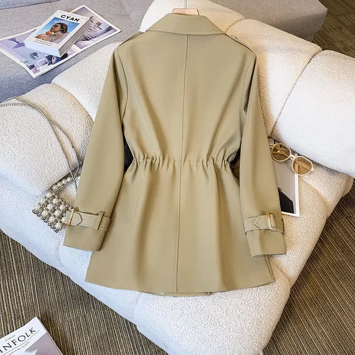 Drune | Eleganter, Mittellanger Trenchcoat Für Damen