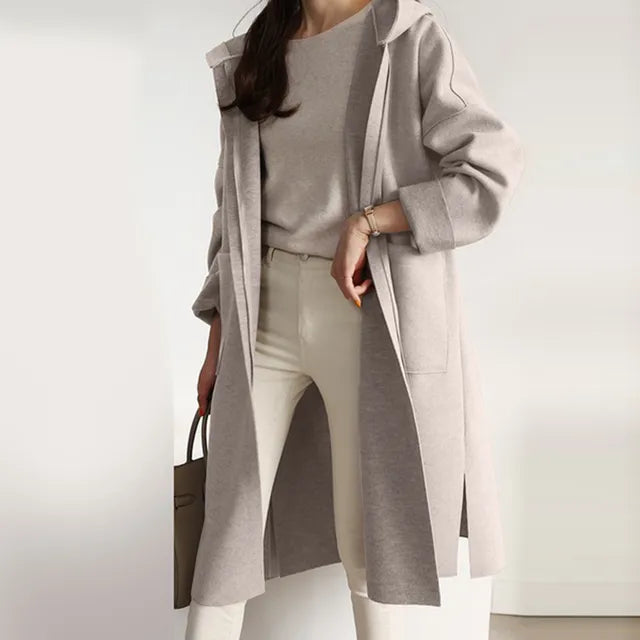 Drune | Elegante Taubjacke mit Kapuze