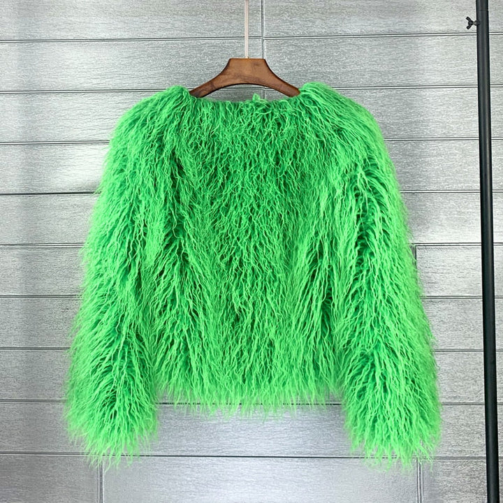 Drune | Eleganter Fux-Ledermantel für Damen