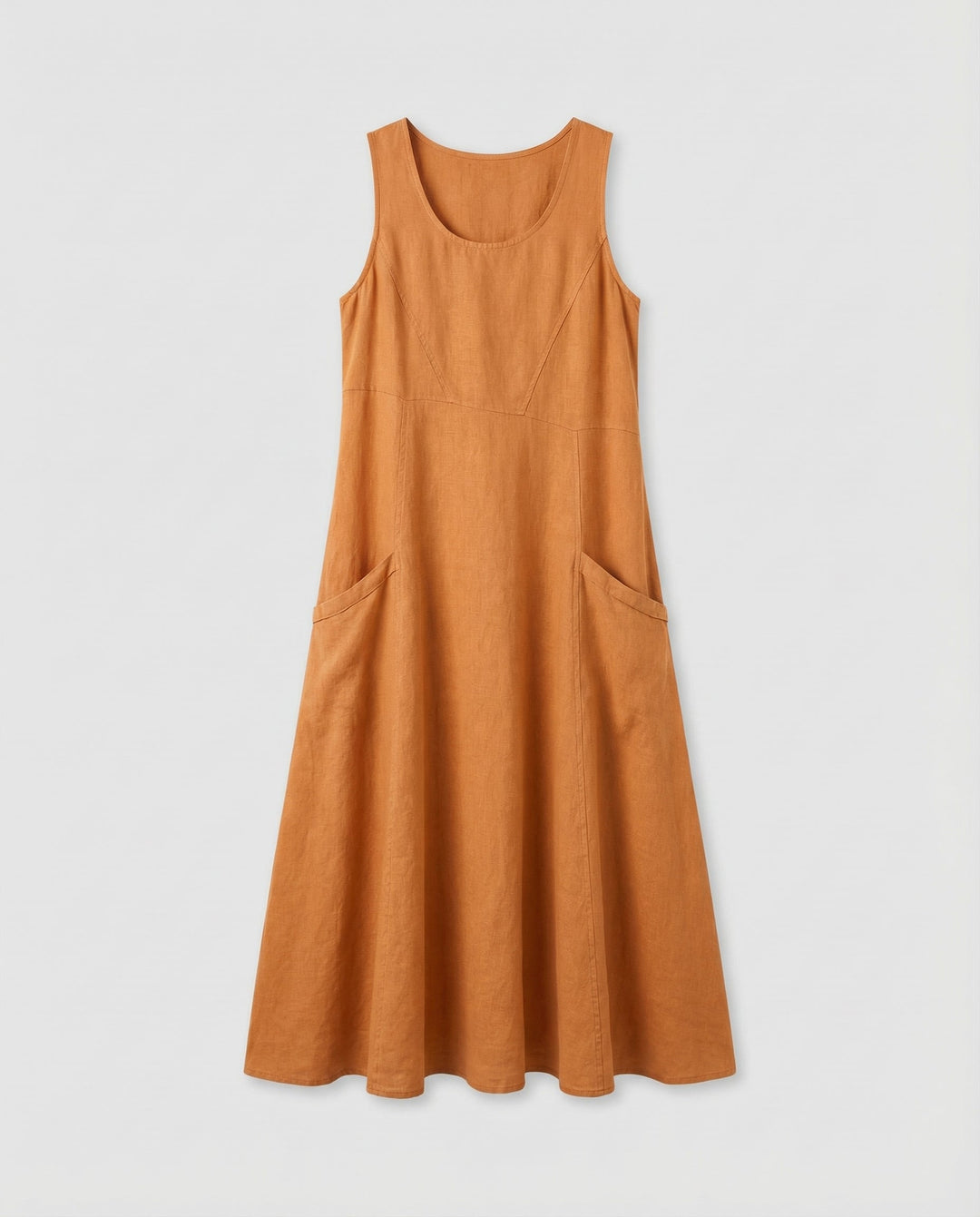 Drune | Vintage Ärmelloses Plus Size Kleid