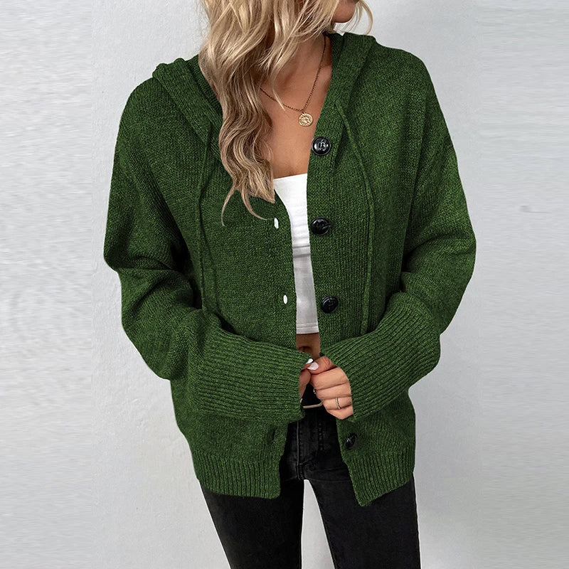 Drune | Strickjacke mit Kapuze