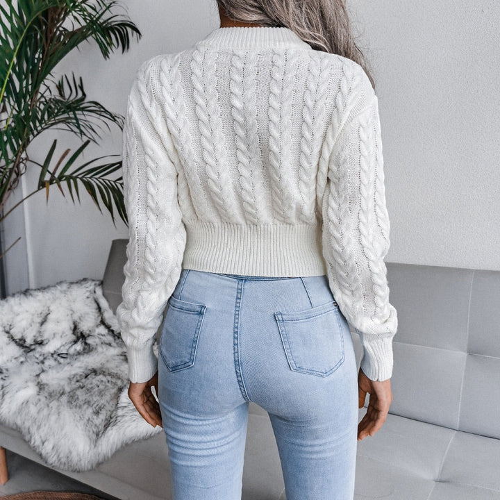 Drune - Gestrickter kurzer Pullover