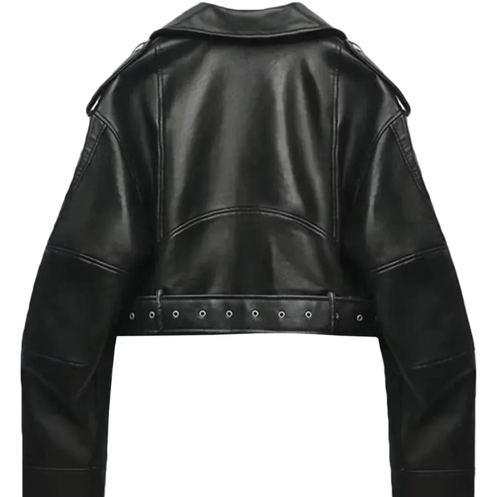 Drune | Damen Klassisches Bikerjack Casual Fit