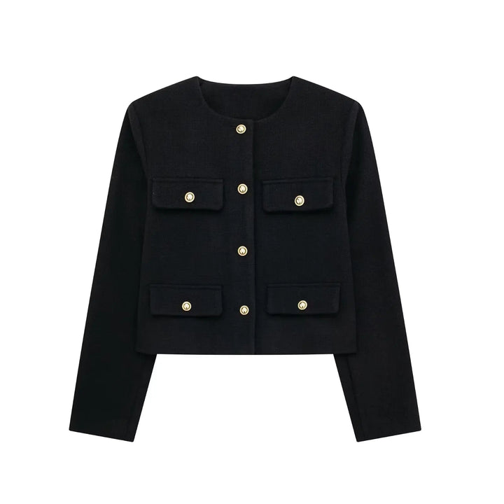 Drune - Trendy Geknöpfter Kurzblazer