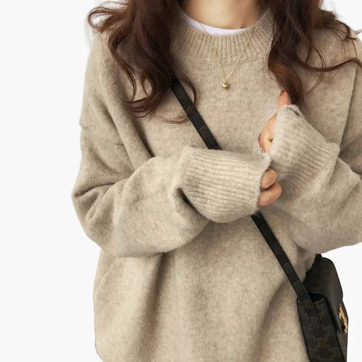 Drune | Oversize Strickpullover Retro-Look Freizeit Herbst Winter