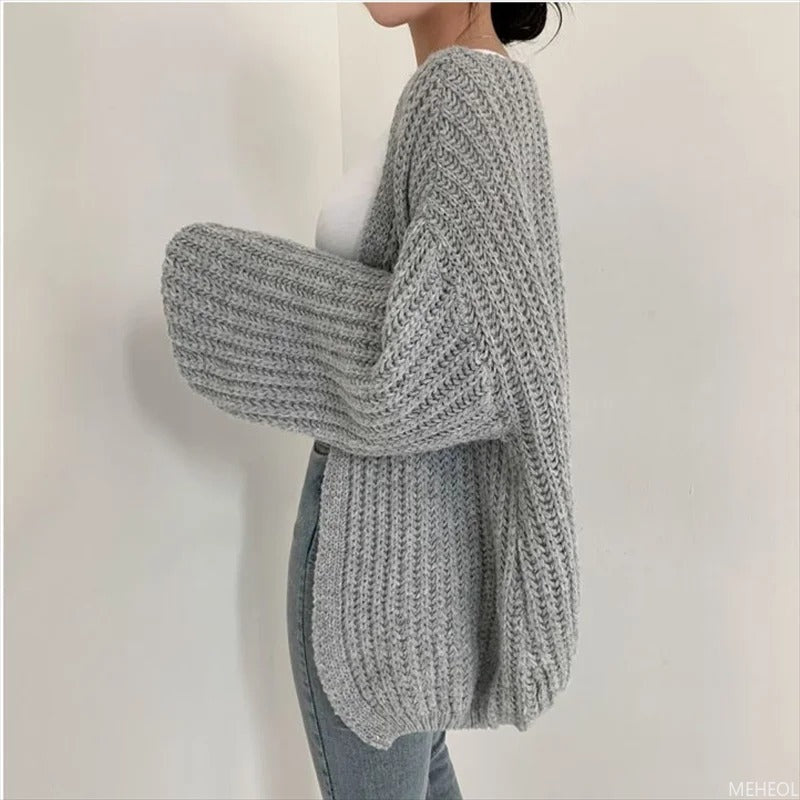 Drune | Übergröße Strickjacke aus grobem Strick