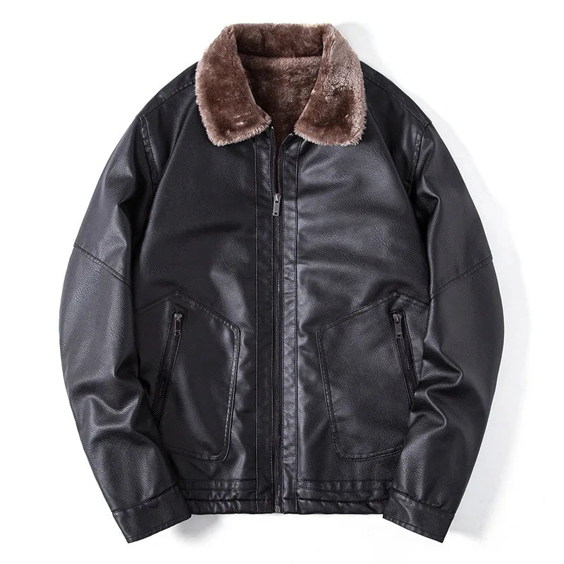 Drune | Herrenjacke mit Wollkragen