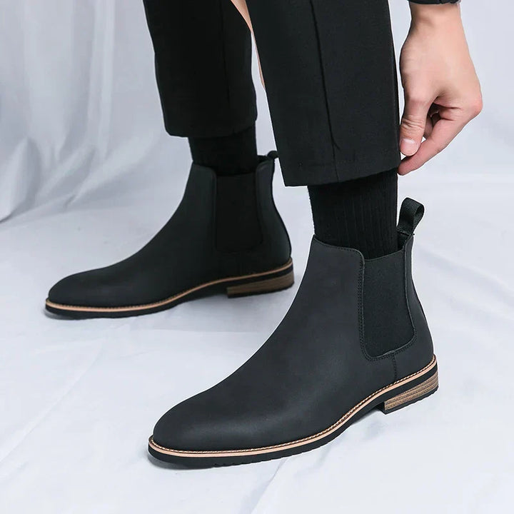 Drune | Leder Chelsea Stiefel