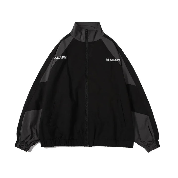 Drune | Reißverschluss Übergröße Collegejacke Damenjacke