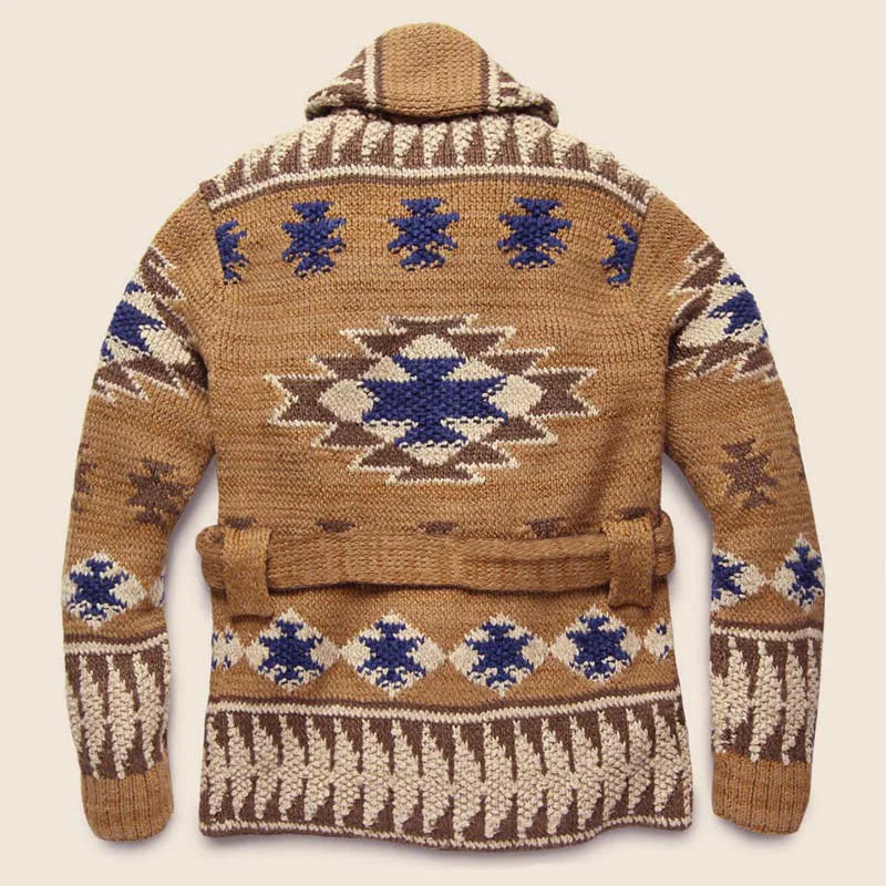Drune | Dicke Retro-Strickjacke für Männer