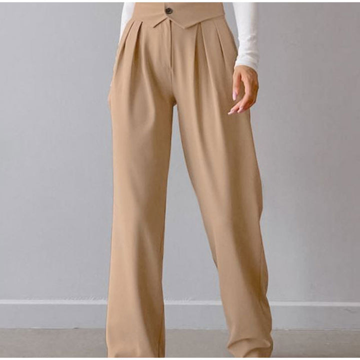 Drune | Stilvolle High-Waist-Hose mit Falten