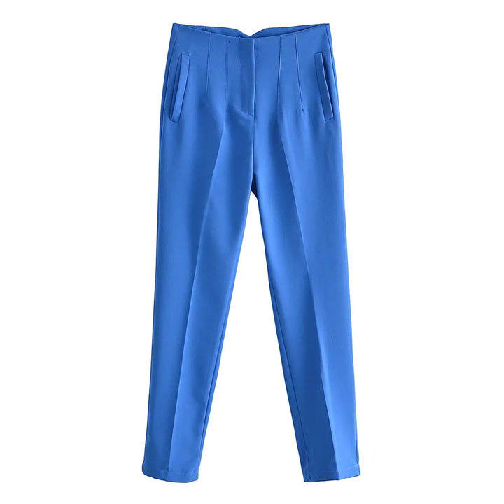 Drune Vintage Hose mit geradem Reißverschluss und erhöhter Taille