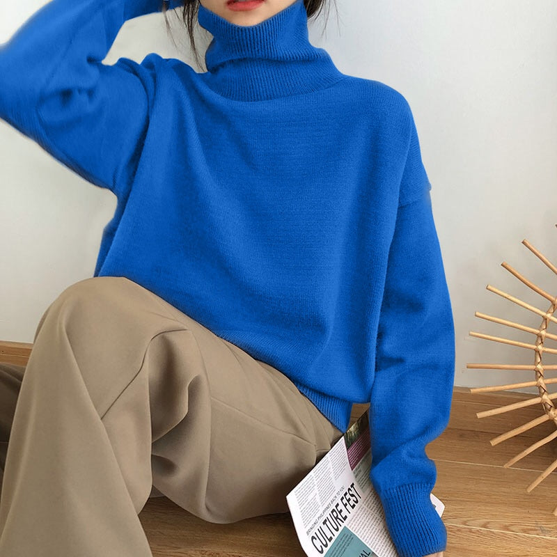 Drune | Stilvolle Herbst Klassische Rollkragenpullover für Frauen