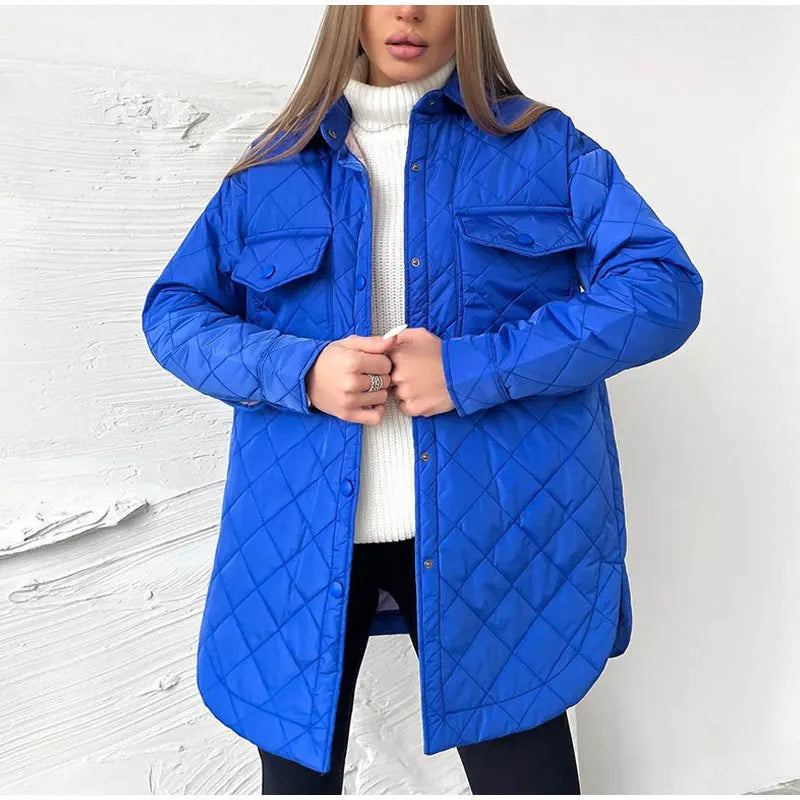 Drune | Klassische gesteppte Jacke mit Druckknöpfen