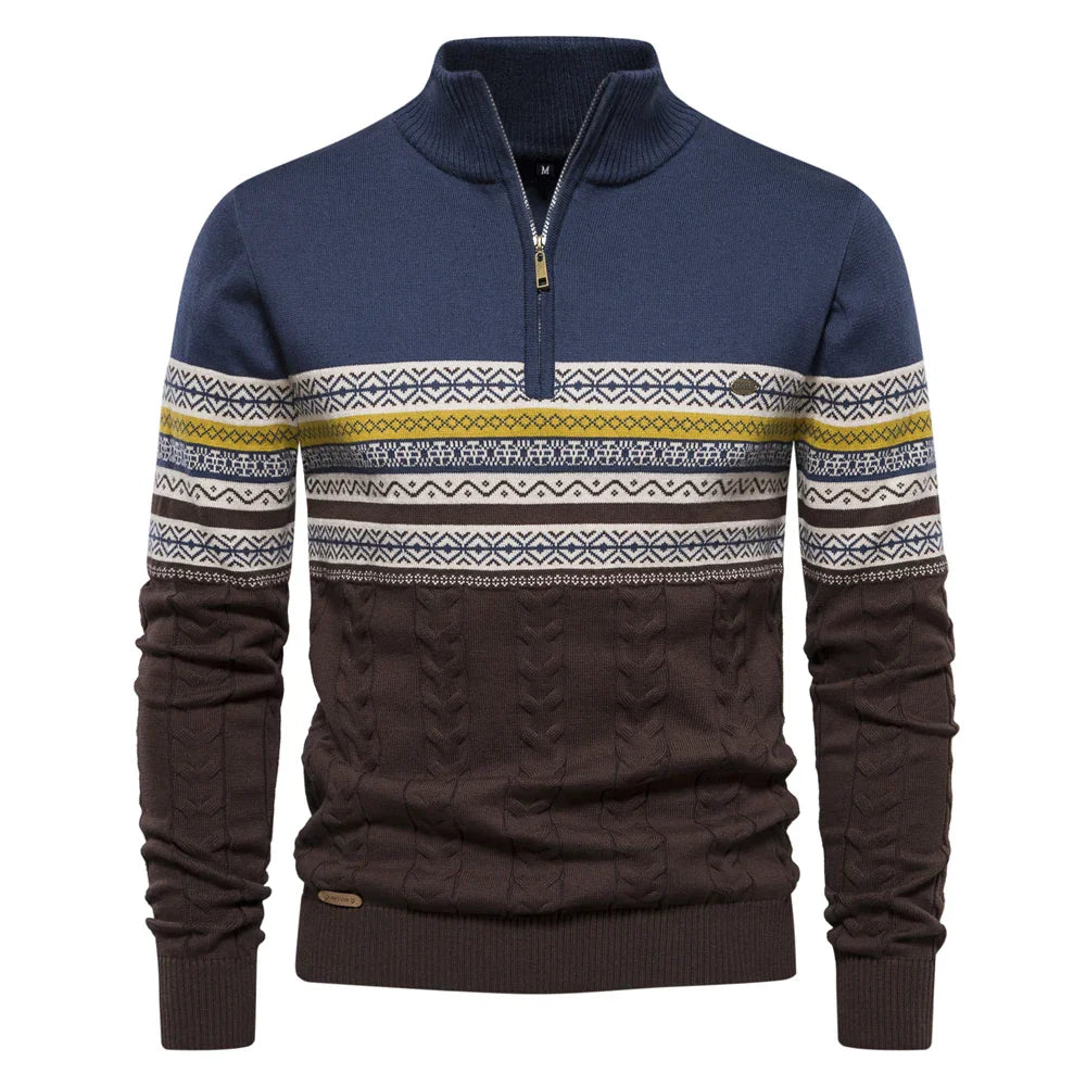 Drune - Pullover mit Retro-Muster
