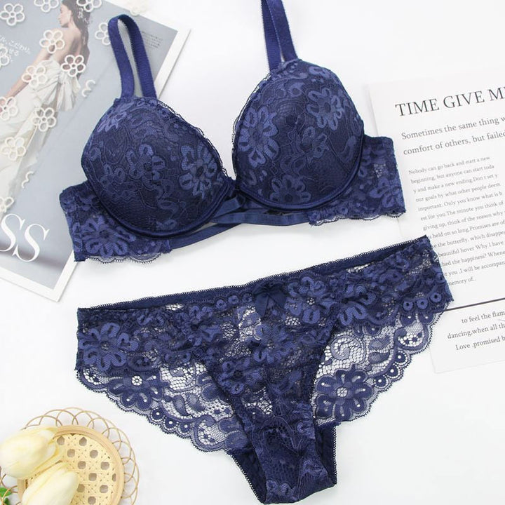 Drune | Spitzen Set Unterwäsche Push Up