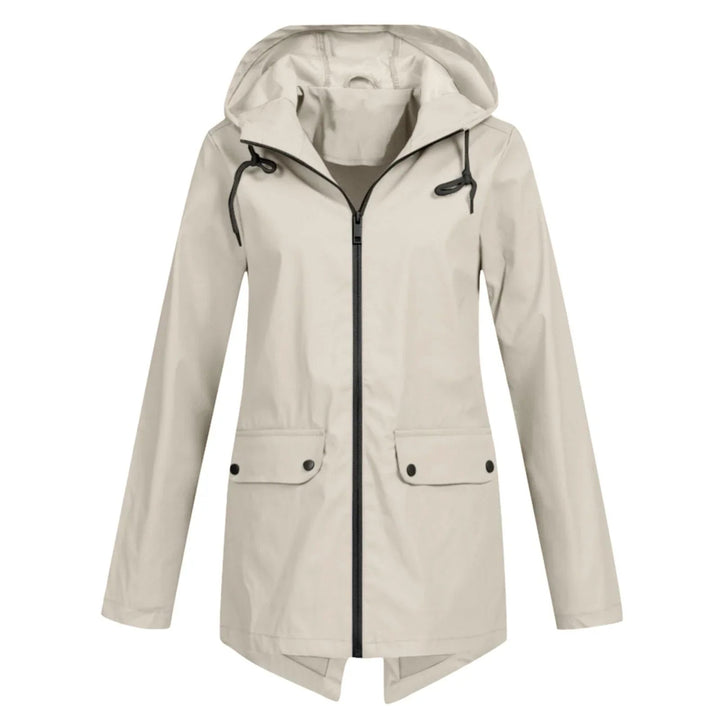 Drune | Lässige Wasserdichte Damenjacke mit Kapuze und Reißverschluss Ideal für Herbst Winter
