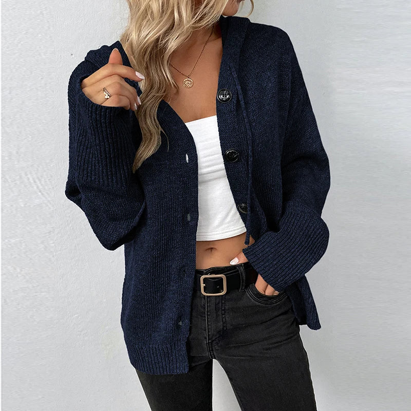 Drune | Strickjacke mit Kapuze