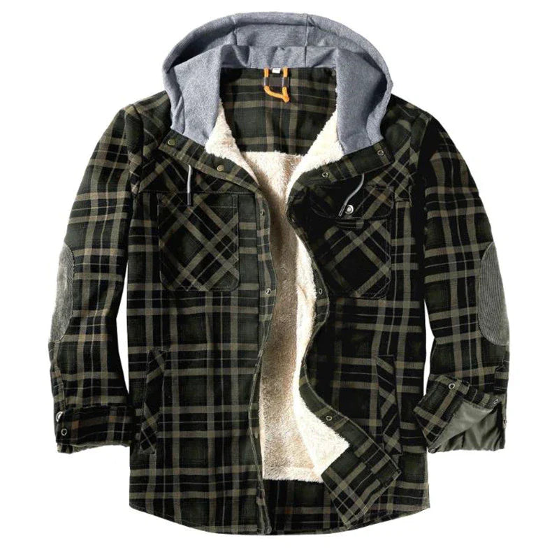 Drune - Karierte Herrenjacke