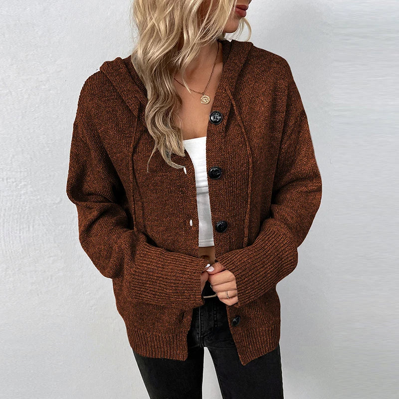 Drune | Strickjacke mit Kapuze