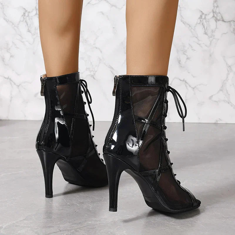 Drune | Feststiefel Sexye Stilettos Dünne Absätze Schuhe Tanzschuhe Latin für Ballroom Basic Nachtclub Damen Schuhe