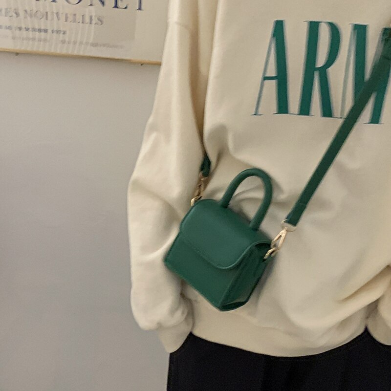 Drune Damen Tragbare Kleine Quadratische Tasche | Vielseitige Umhängetasche