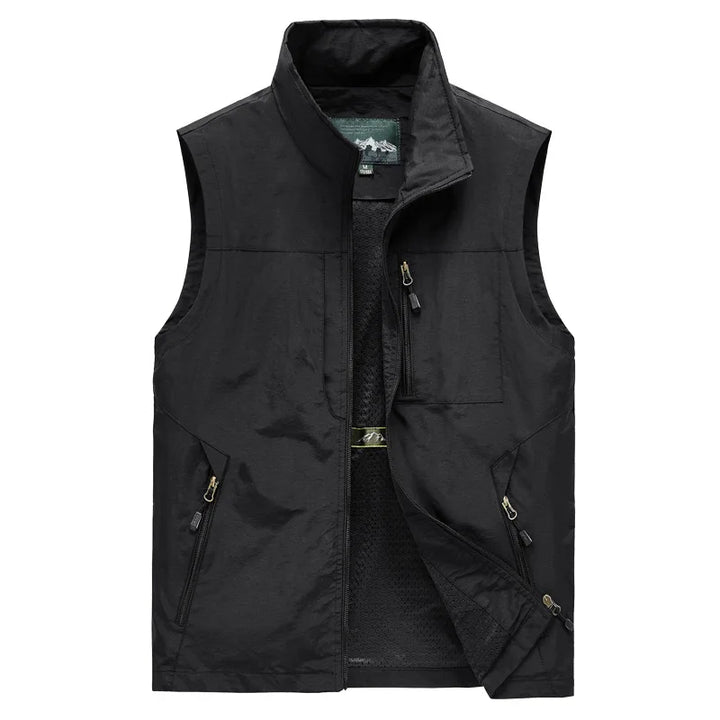 Drune | Stilvolle Leichte Zwischenjacke Als Weste Für Herren Mit Kragen