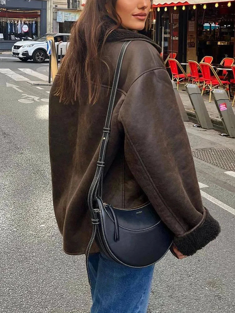 Drune | Fleece Jacke für Damen - Warme