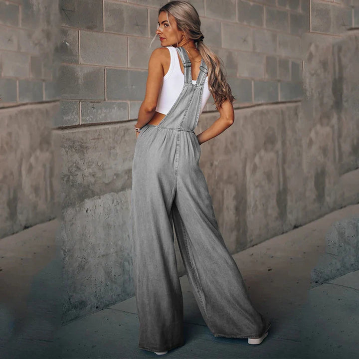 Drune | Boho Oversize Denim Latzhose