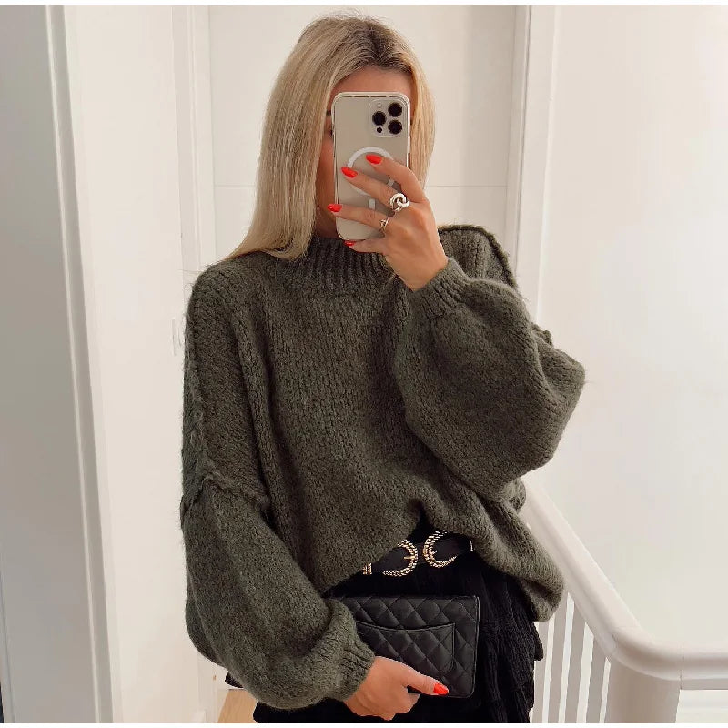 Drune - Flauschiger Oversize Strickpullover
