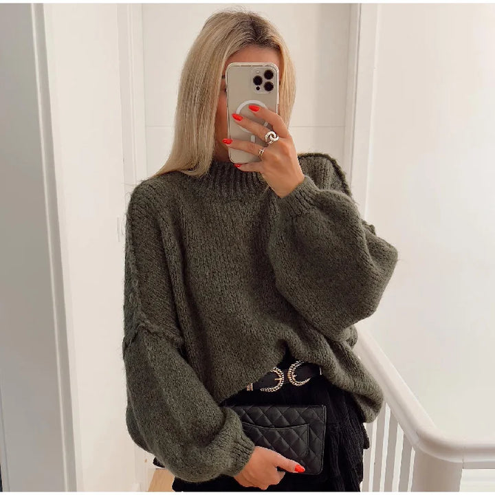 Drune | Flauschiger Oversize Strickpullover
