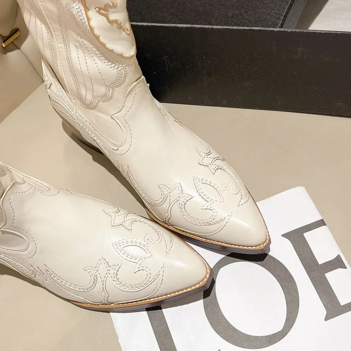 Drune | Bestickte Cowboy-Stiefel