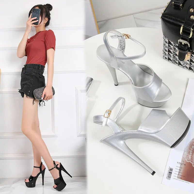 Drune | Linger Like A Tattoo Kiss Pump Sandalen