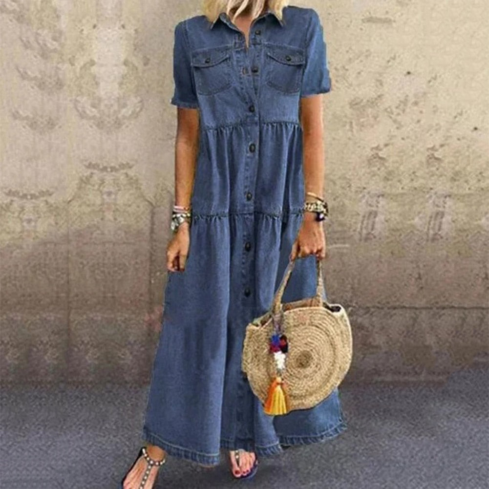 Drune | Stilvolles Denim Kleid