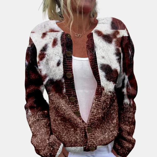 Drune | Schicke bedruckte Strickjacke