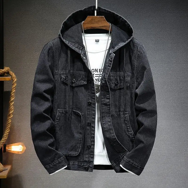 Drune | Kapuzen Denimjacke