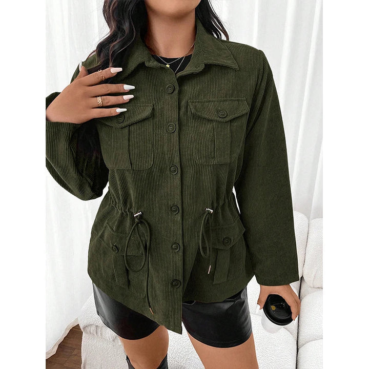 Drune | Warme Cordjacke mit Taschen