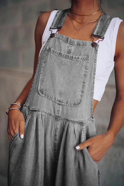 Drune | Boho Oversize Denim Latzhose