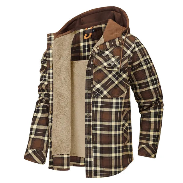Drune | Lässige Herbst Karierte Hemd Jacke für Unisex