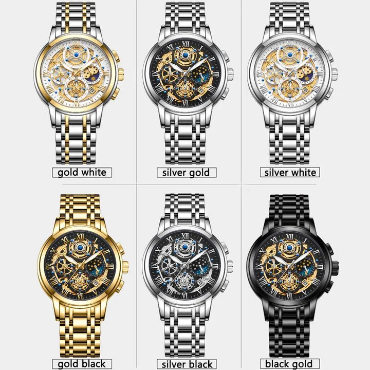 Drune | Stilvolles Geschäftliches Quartz Herrenarmbanduhr