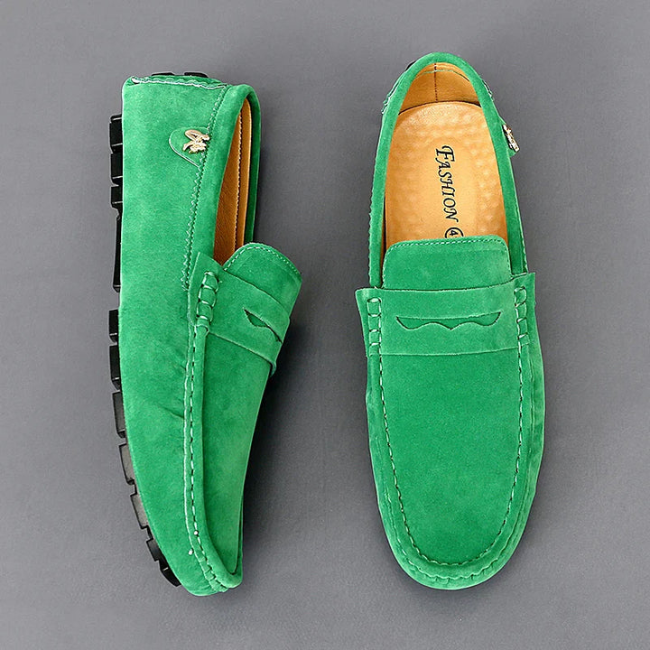 Damen Rutschfeste Wildleder-Halbschuhe Bequem Alltag