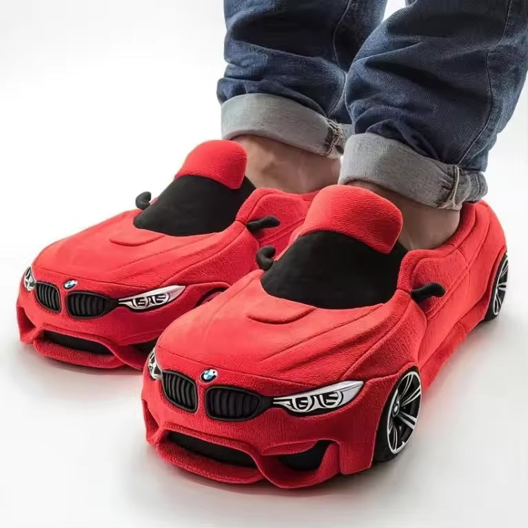 Damen Pantoffeln mit Auto-Inspiriertem Design & Rutschfester Sohle | Drune