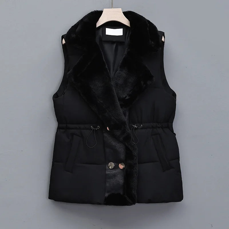 Drune | Eleganter Kunstpelz-Weste für Damen, perfekt für Herbst und Winter