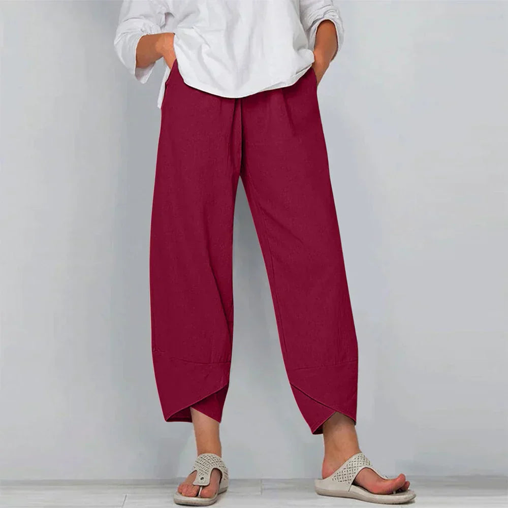 Drune | Baumwoll-Leinen-Hosen für Damen